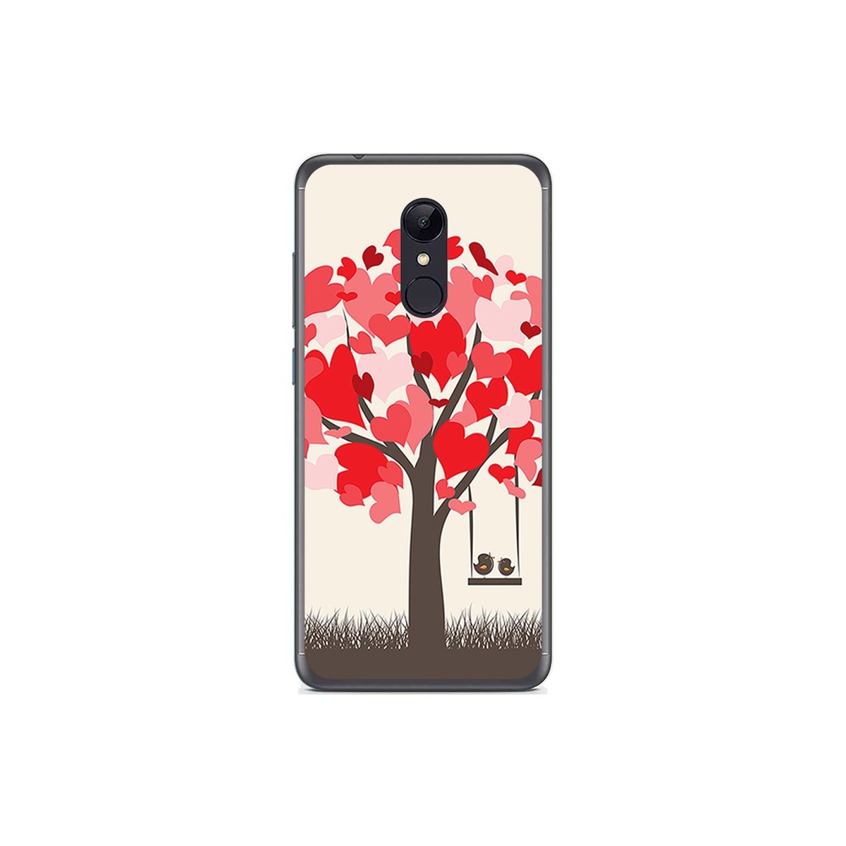Funda Gel Tpu para Xiaomi Redmi 5 Diseño Pajaritos Dibujos