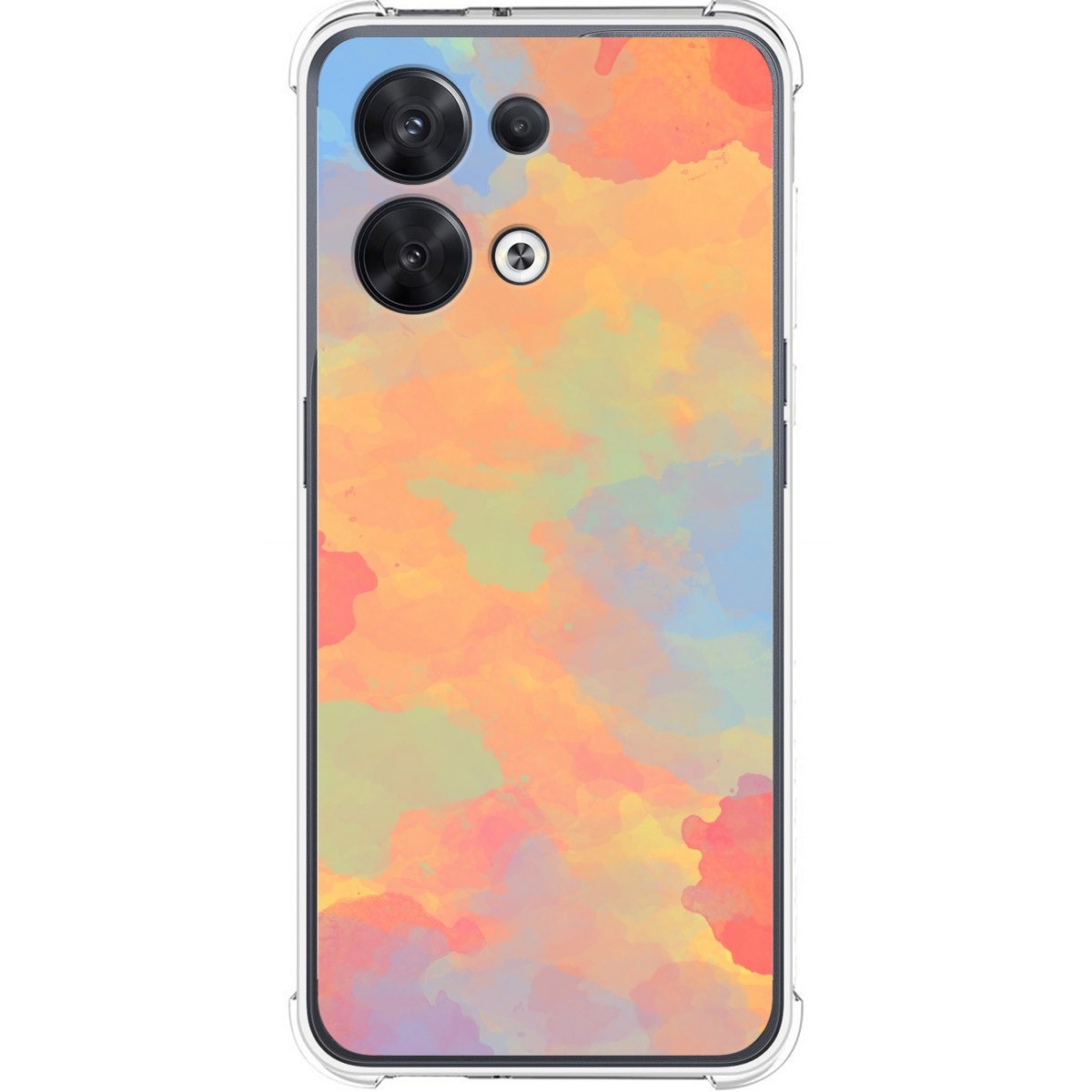 Funda Silicona Antigolpes para Oppo Reno 8 5G diseño Acuarela 08 Dibujos