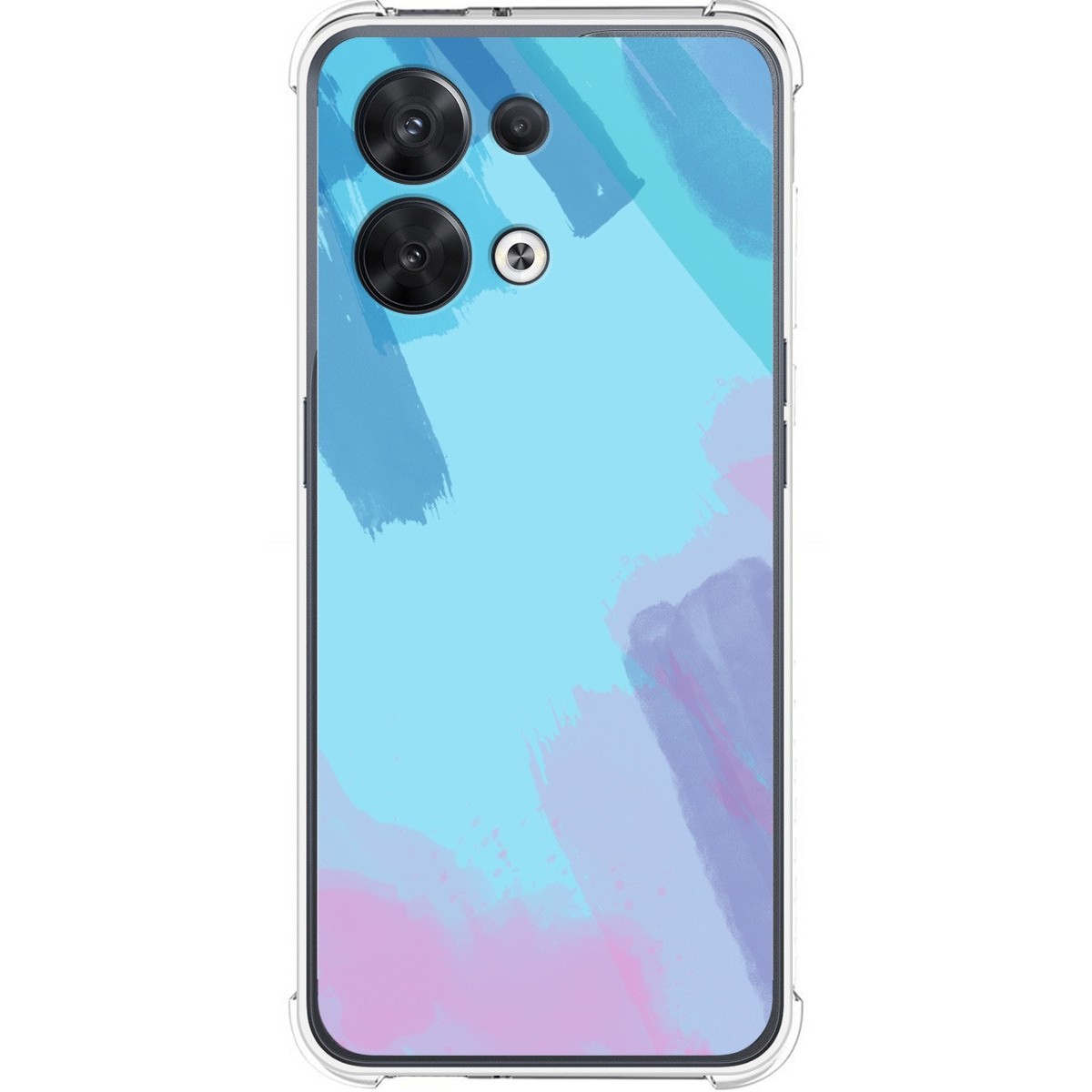Funda Silicona Antigolpes para Oppo Reno 8 5G diseño Acuarela 10 Dibujos