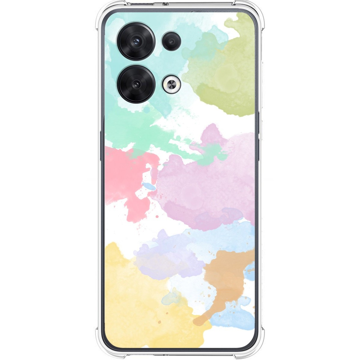 Funda Silicona Antigolpes para Oppo Reno 8 5G diseño Acuarela 11 Dibujos