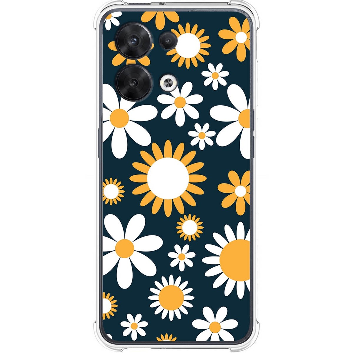 Funda Silicona Antigolpes para Oppo Reno 8 5G diseño Flores 08 Dibujos