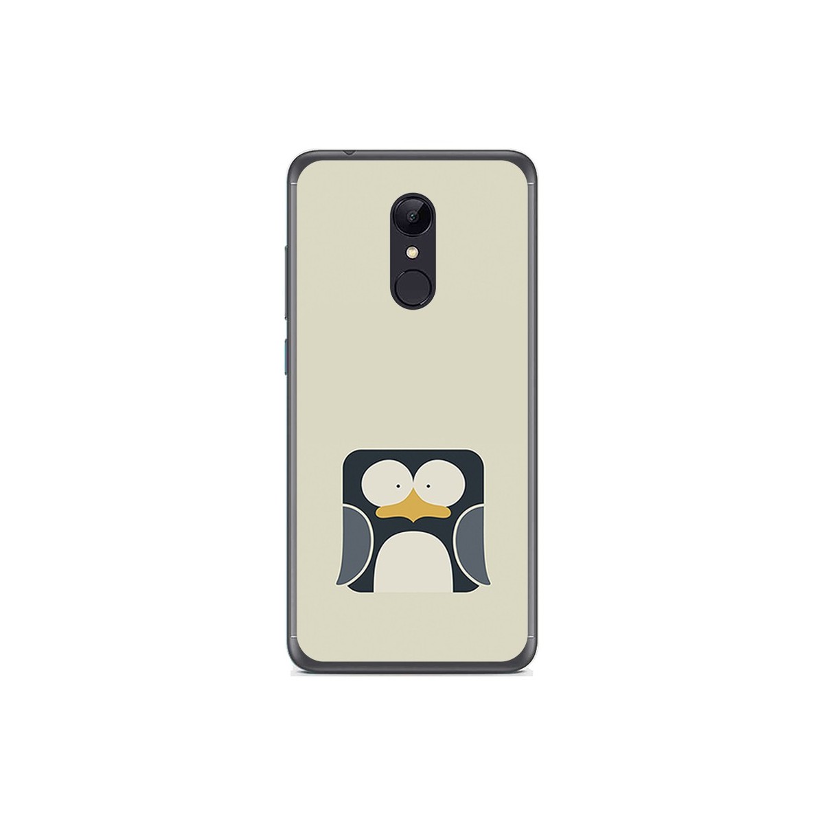 Funda Gel Tpu para Xiaomi Redmi 5 Diseño Pingüino Dibujos