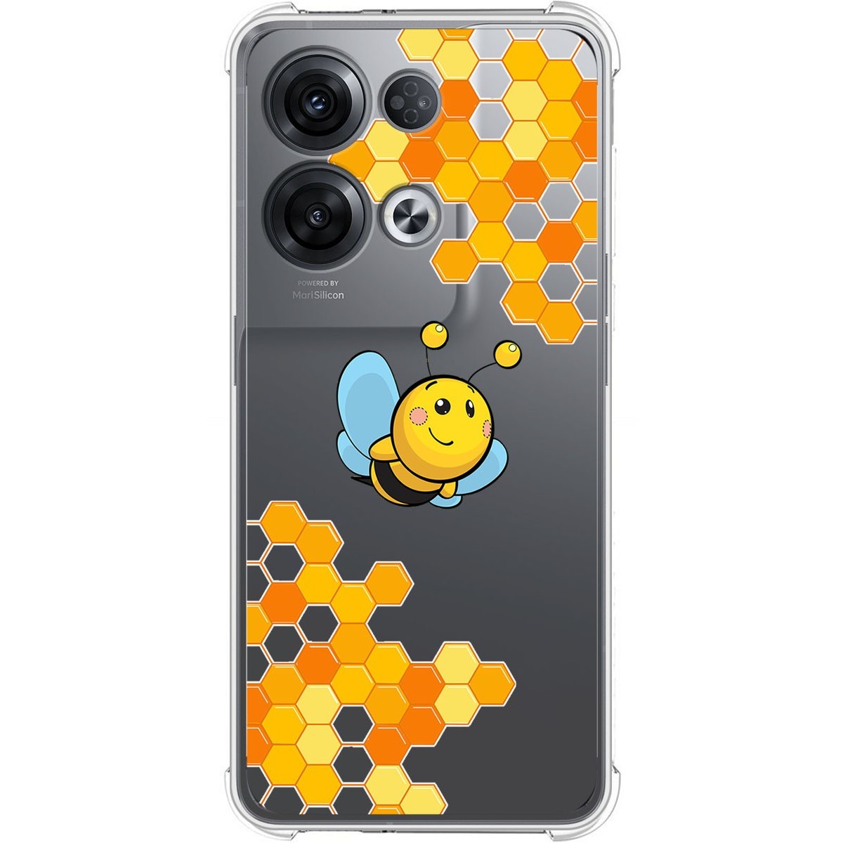 Funda Silicona Antigolpes para Oppo Reno 8 Pro 5G diseño Abeja Dibujos