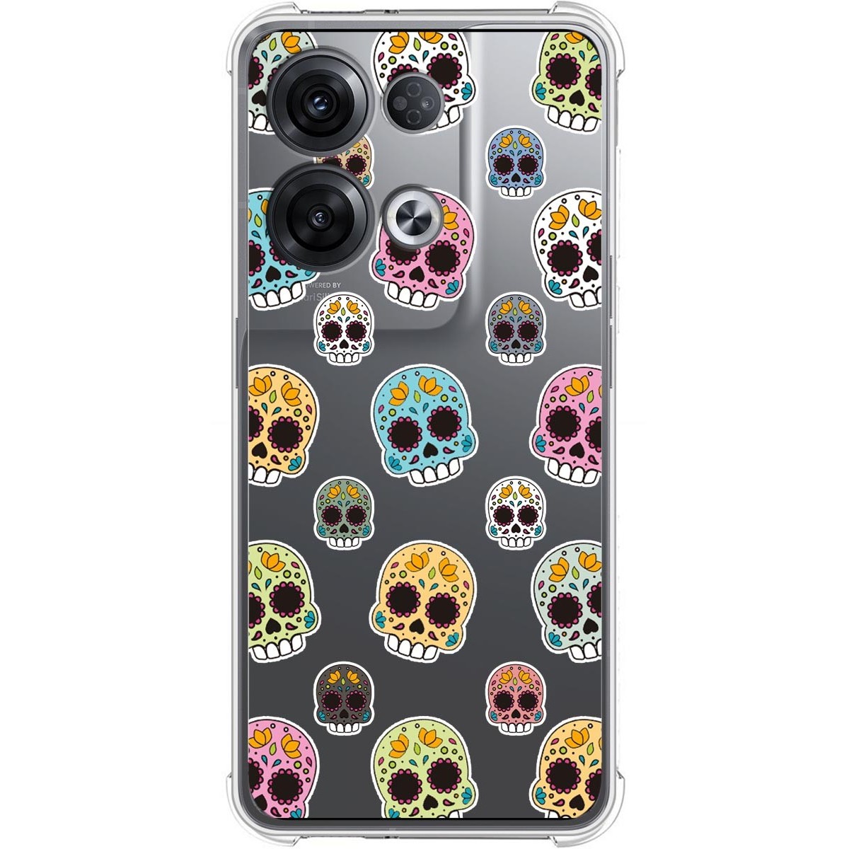 Funda Silicona Antigolpes para Oppo Reno 8 Pro 5G diseño Catrina Dibujos