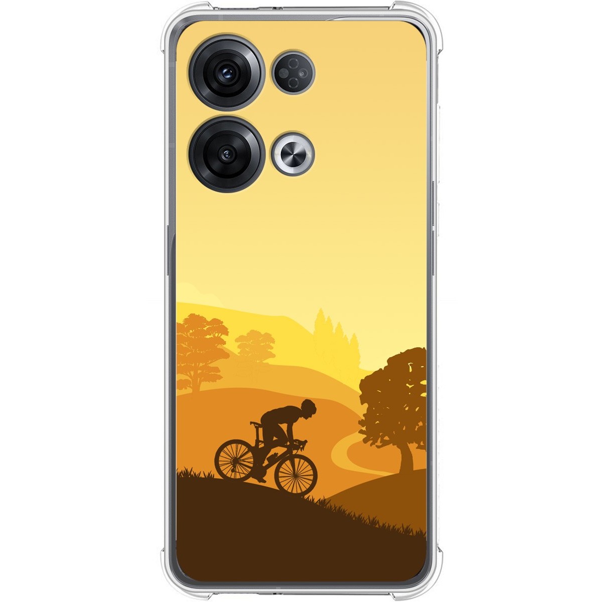 Funda Silicona Antigolpes para Oppo Reno 8 Pro 5G diseño Ciclista Dibujos
