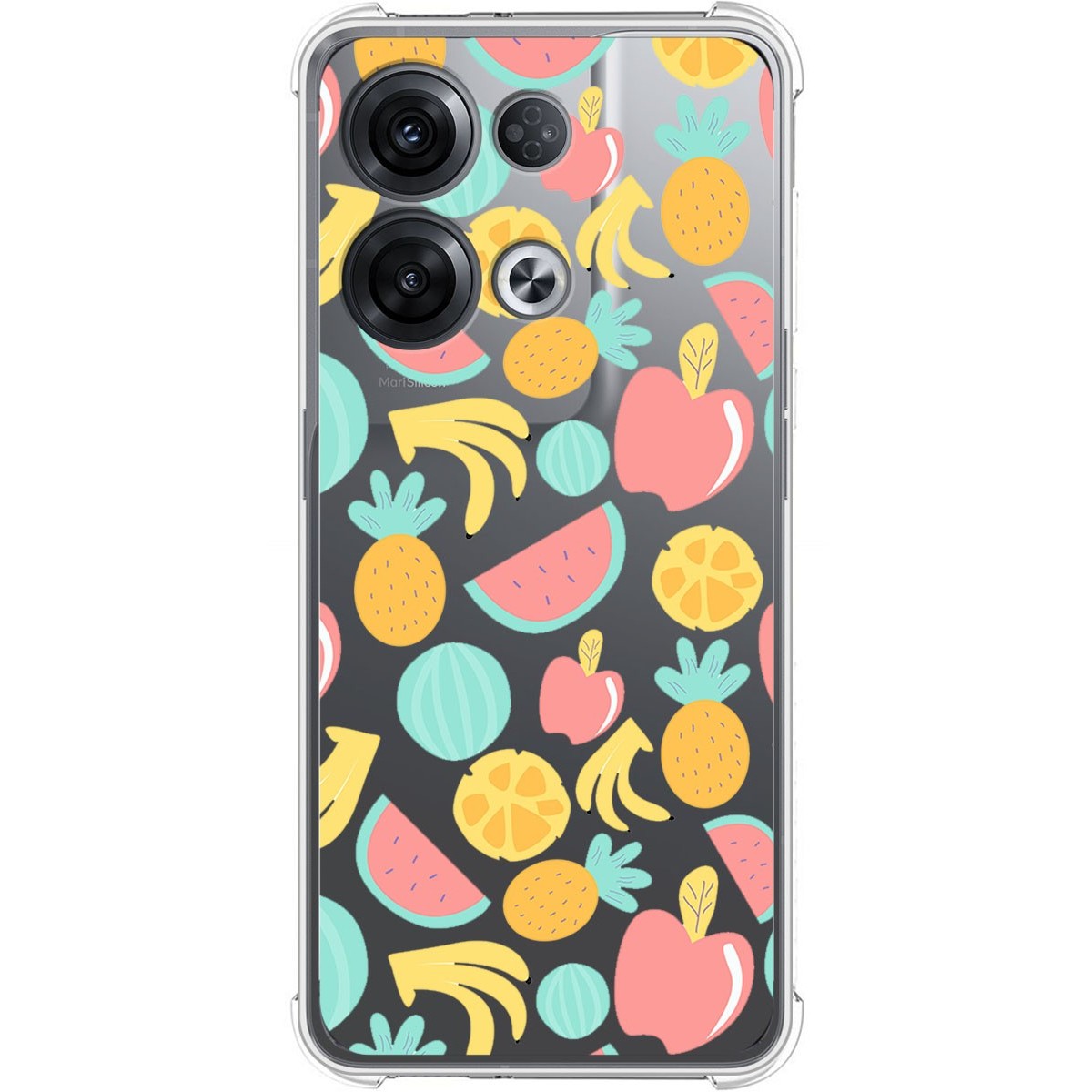 Funda Silicona Antigolpes para Oppo Reno 8 Pro 5G diseño Frutas 02 Dibujos