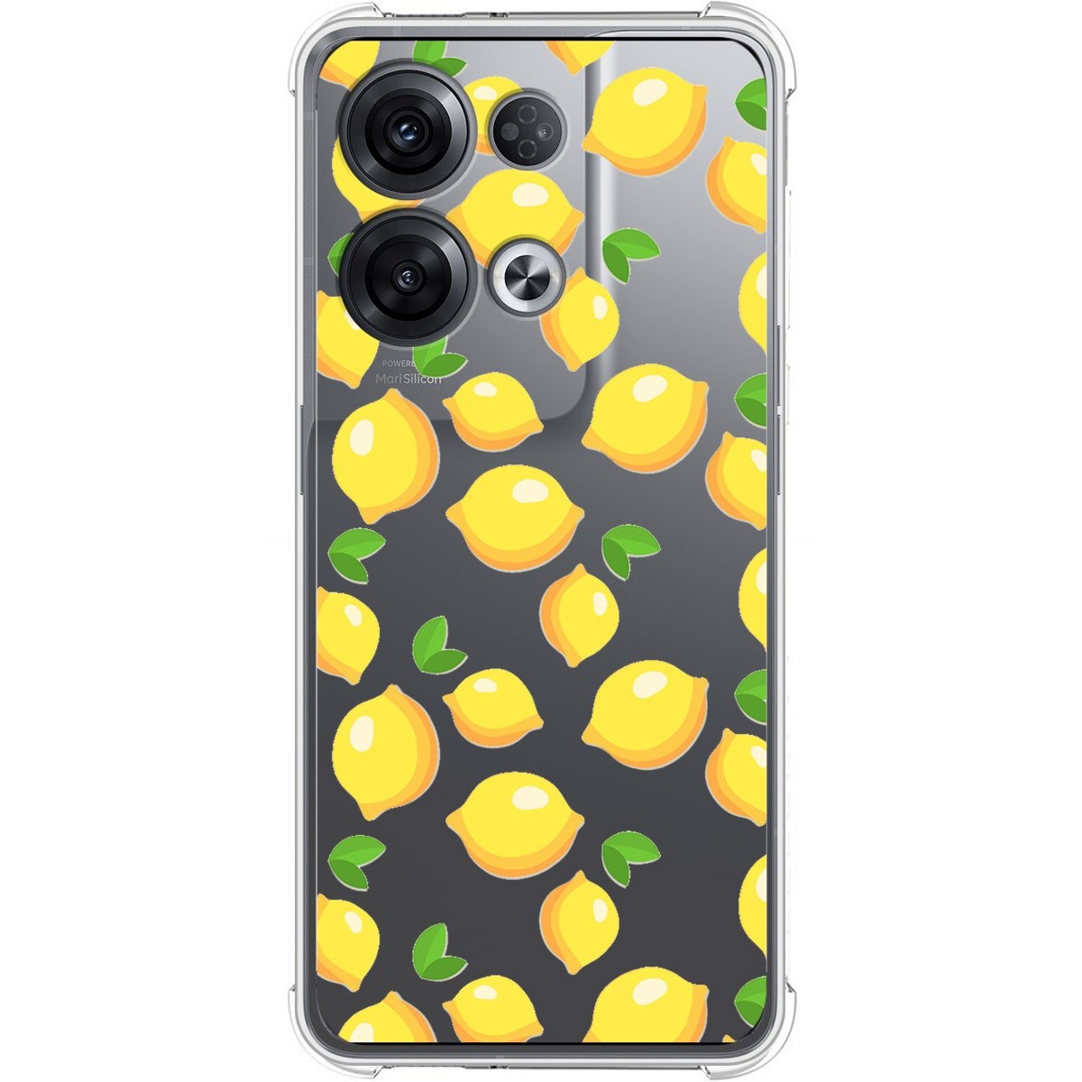 Funda Silicona Antigolpes para Oppo Reno 8 Pro 5G diseño Limones Dibujos