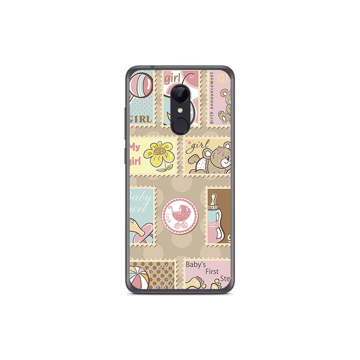 Funda Gel Tpu para Xiaomi Redmi 5 Diseño Sellos Dibujos
