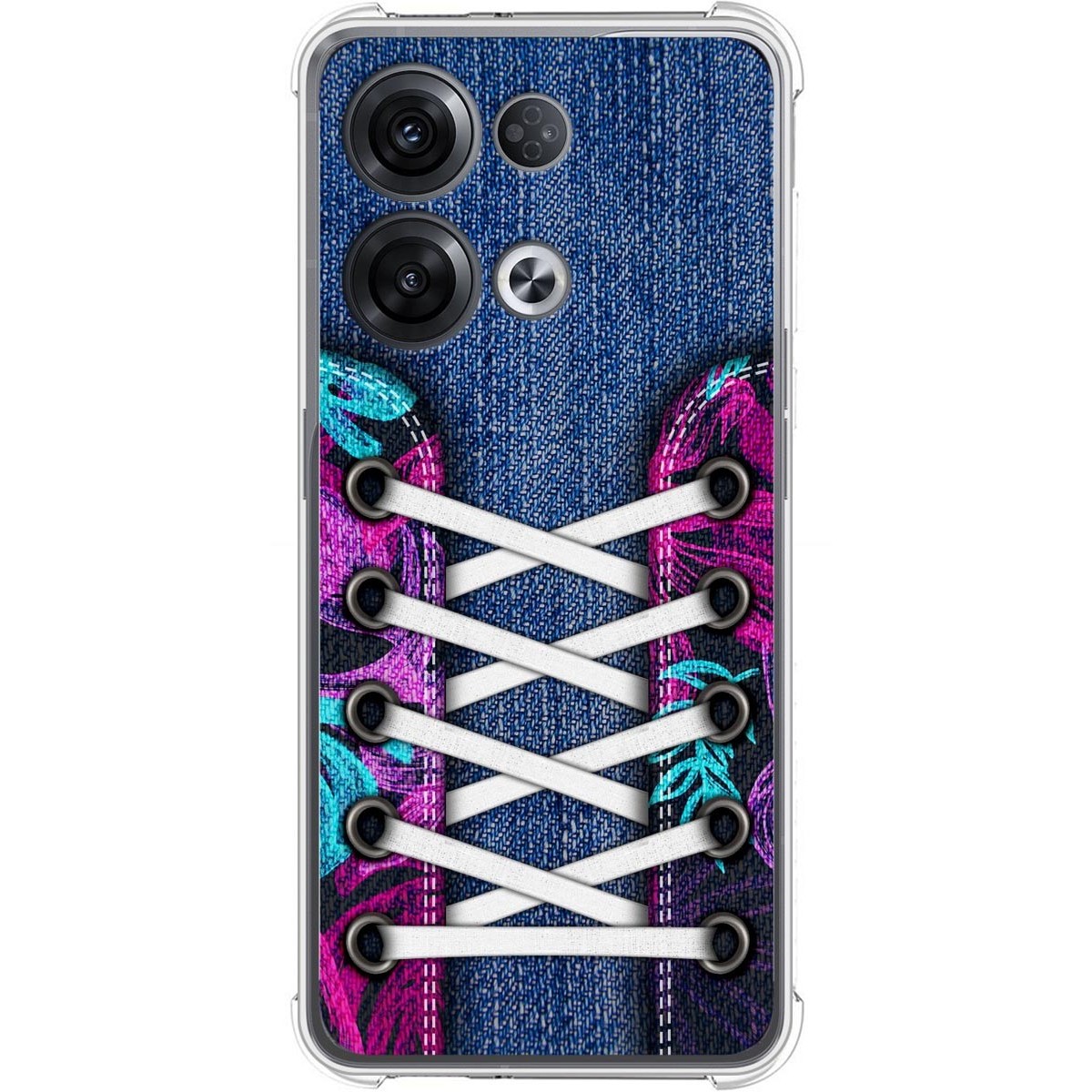 Funda Silicona Antigolpes para Oppo Reno 8 Pro 5G diseño Zapatillas 06 Dibujos
