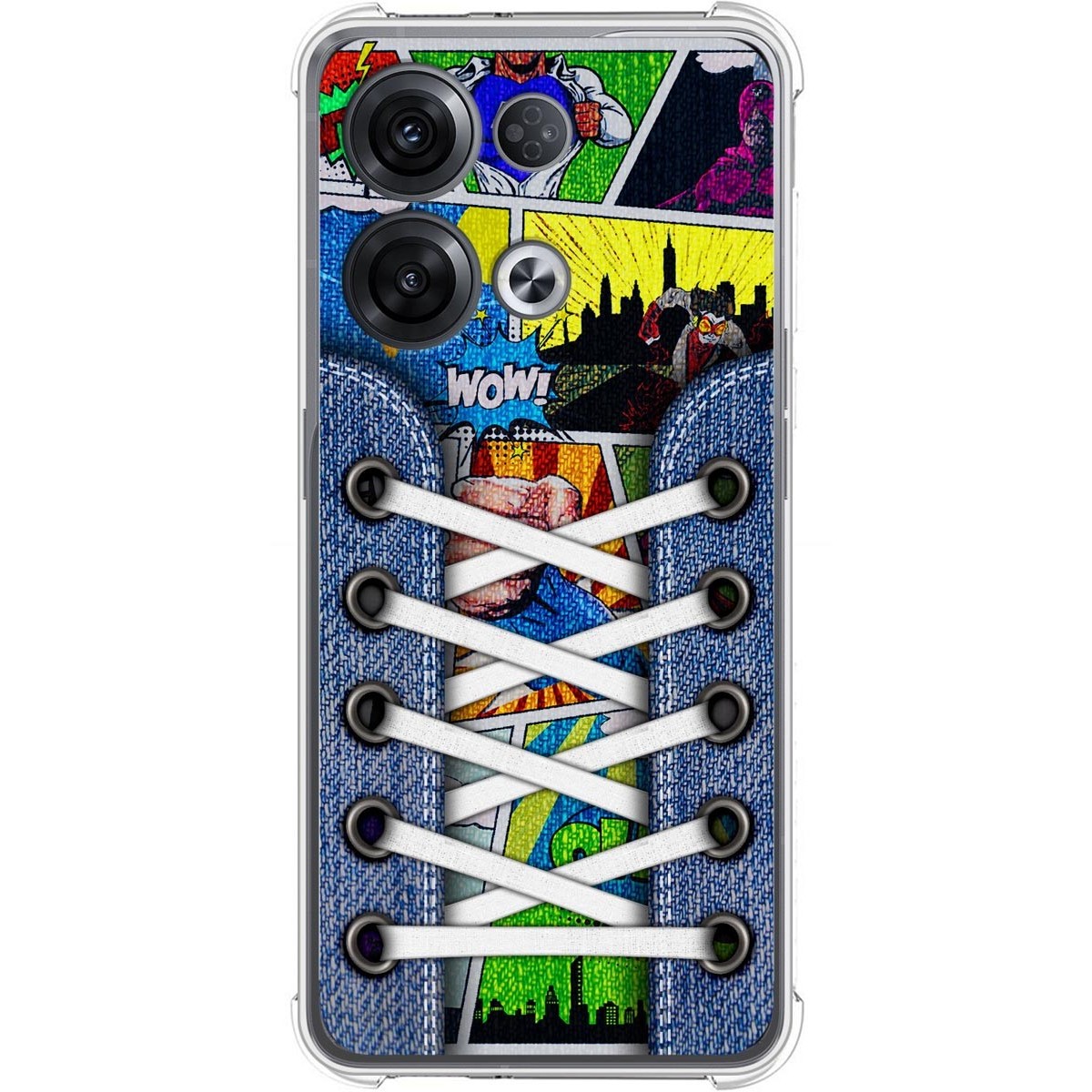 Funda Silicona Antigolpes para Oppo Reno 8 Pro 5G diseño Zapatillas 14 Dibujos