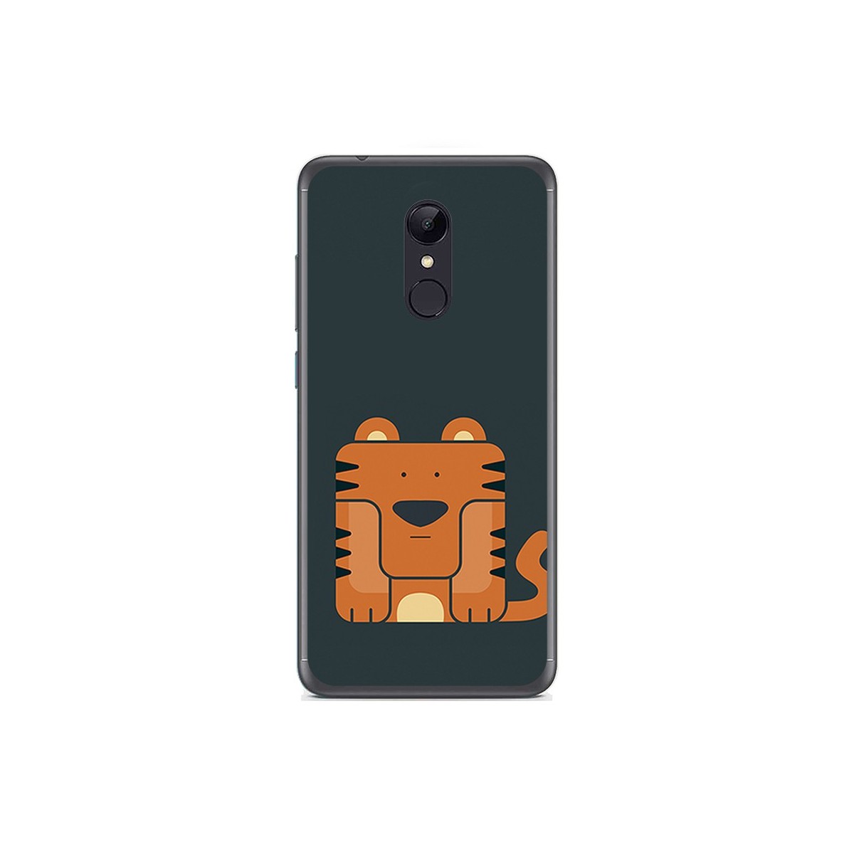 Funda Gel Tpu para Xiaomi Redmi 5 Diseño Tigre Dibujos