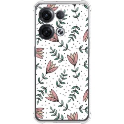 Funda Silicona Antigolpes para Oppo Reno 8 Pro 5G diseño Flores 01 Dibujos