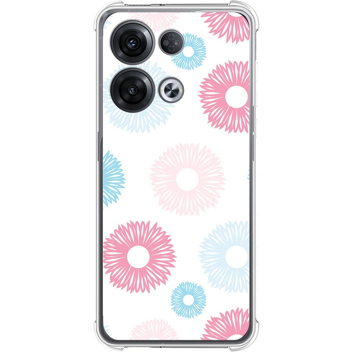 Funda Silicona Antigolpes para Oppo Reno 8 Pro 5G diseño Flores 06 Dibujos