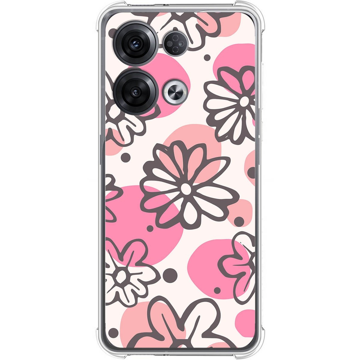 Funda Silicona Antigolpes para Oppo Reno 8 Pro 5G diseño Flores 09 Dibujos