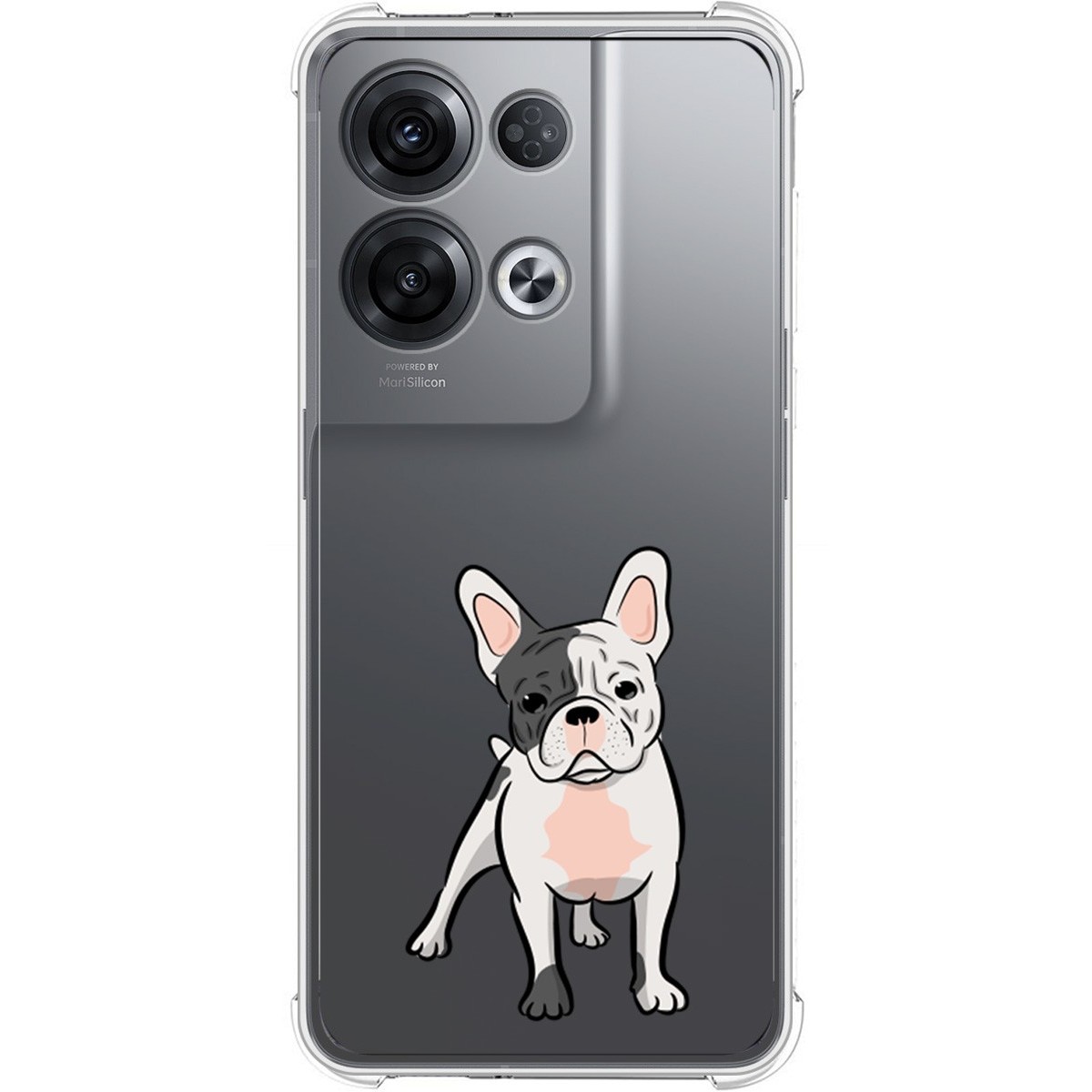 Funda Silicona Antigolpes para Oppo Reno 8 Pro 5G diseño Perros 06 Dibujos