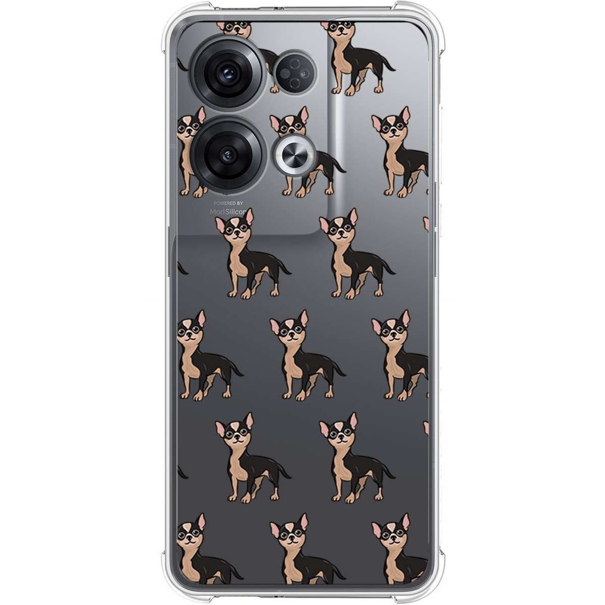 Funda Silicona Antigolpes para Oppo Reno 8 Pro 5G diseño Perros 11 Dibujos