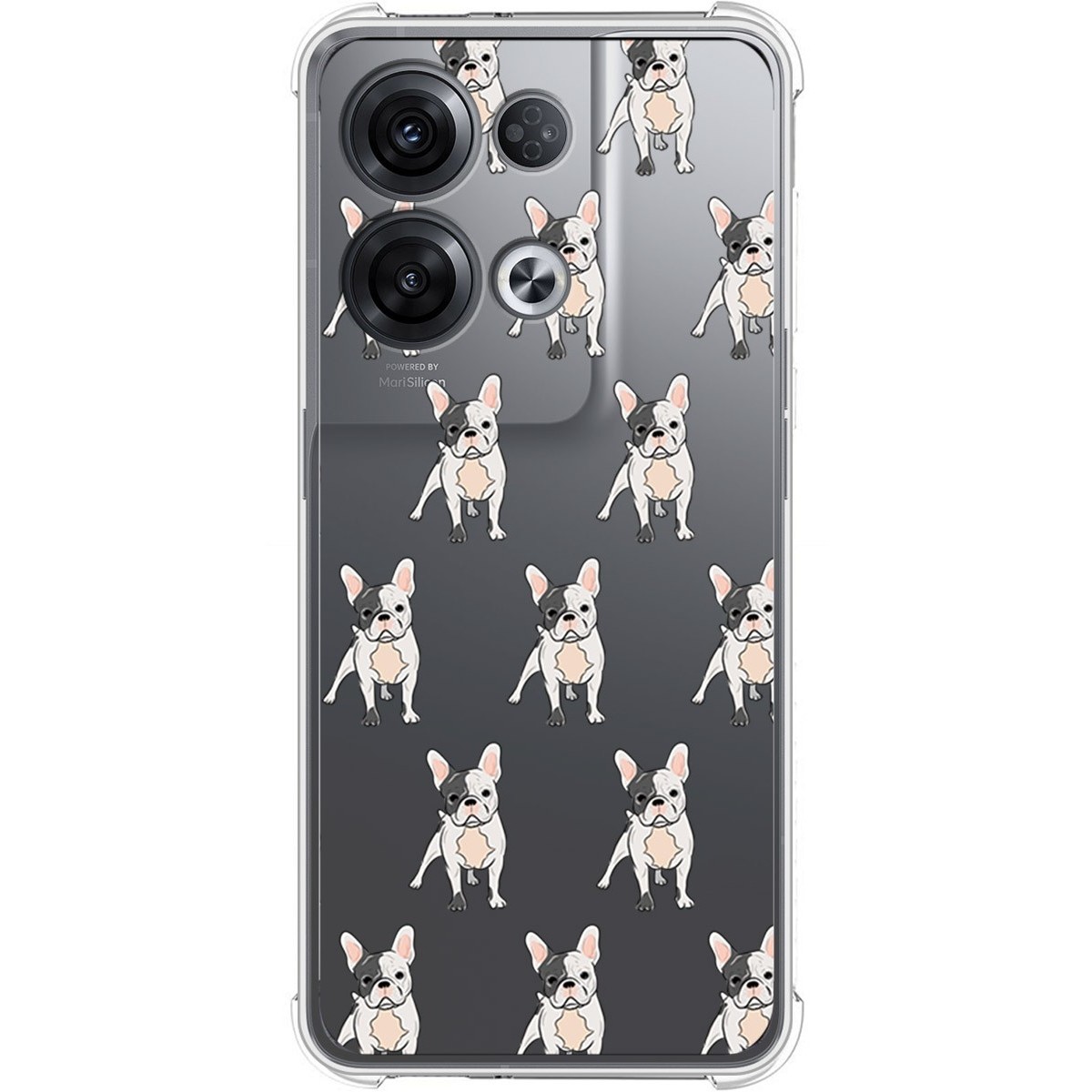 Funda Silicona Antigolpes para Oppo Reno 8 Pro 5G diseño Perros 12 Dibujos