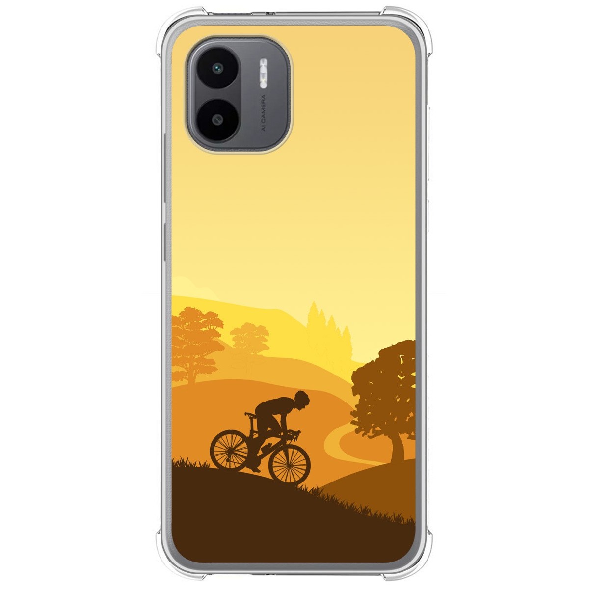 Funda Silicona Antigolpes para Xiaomi Redmi A1 diseño Ciclista Dibujos