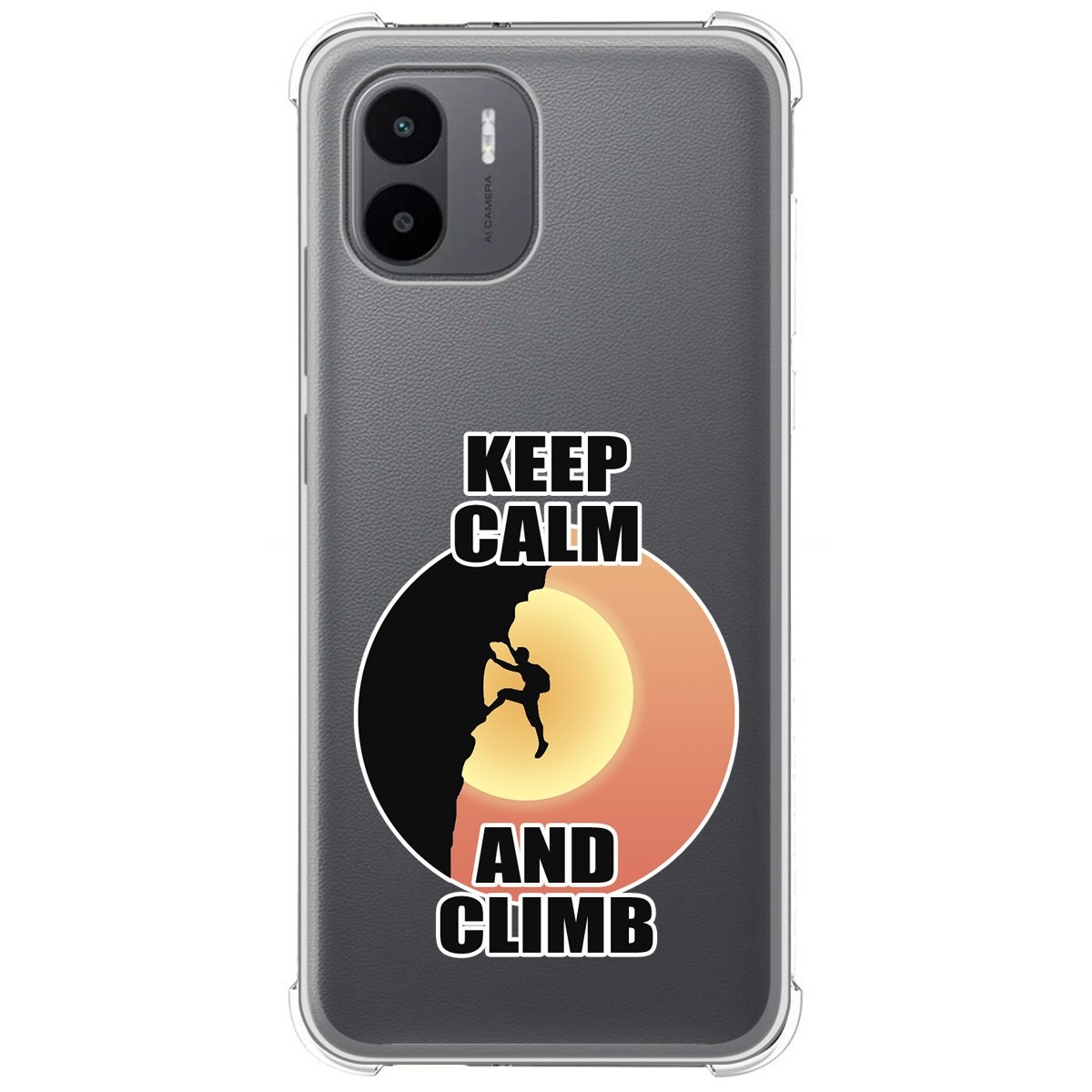 Funda Silicona Antigolpes para Xiaomi Redmi A1 diseño Hombre Escalada Dibujos