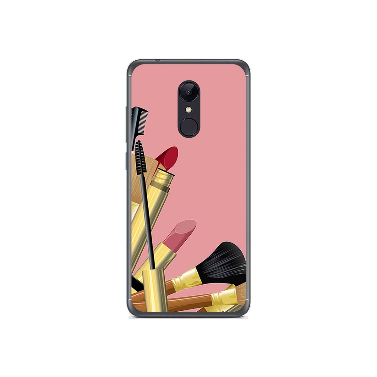 Funda Gel Tpu para Xiaomi Redmi 5 Plus Diseño Brochas Dibujos