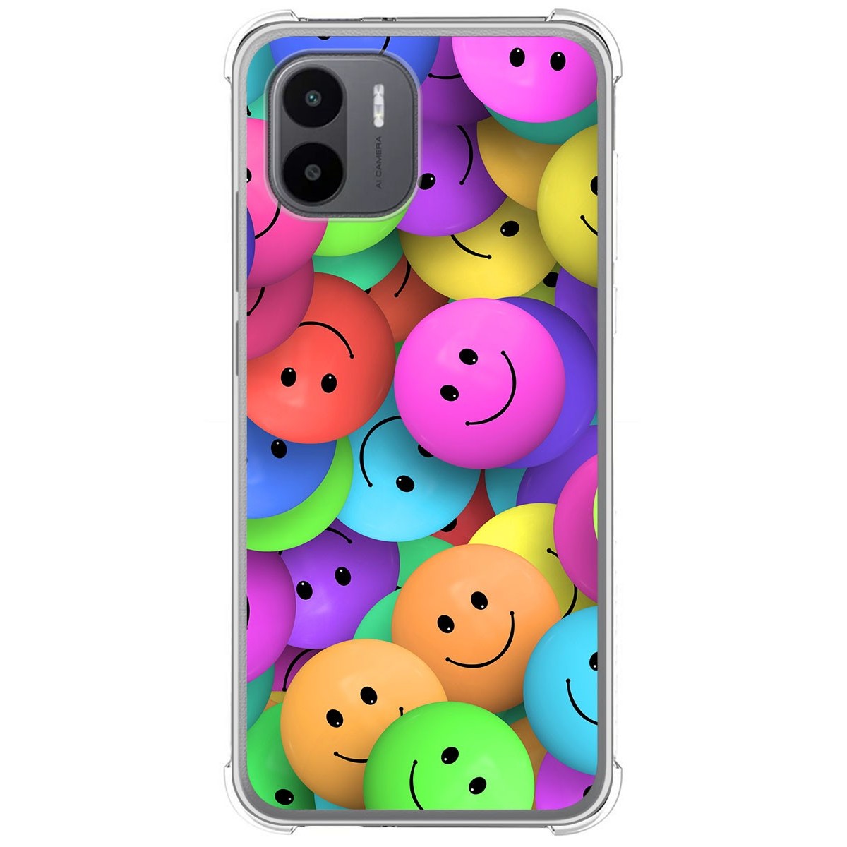 Funda Silicona Antigolpes para Xiaomi Redmi A1 diseño Smile Dibujos