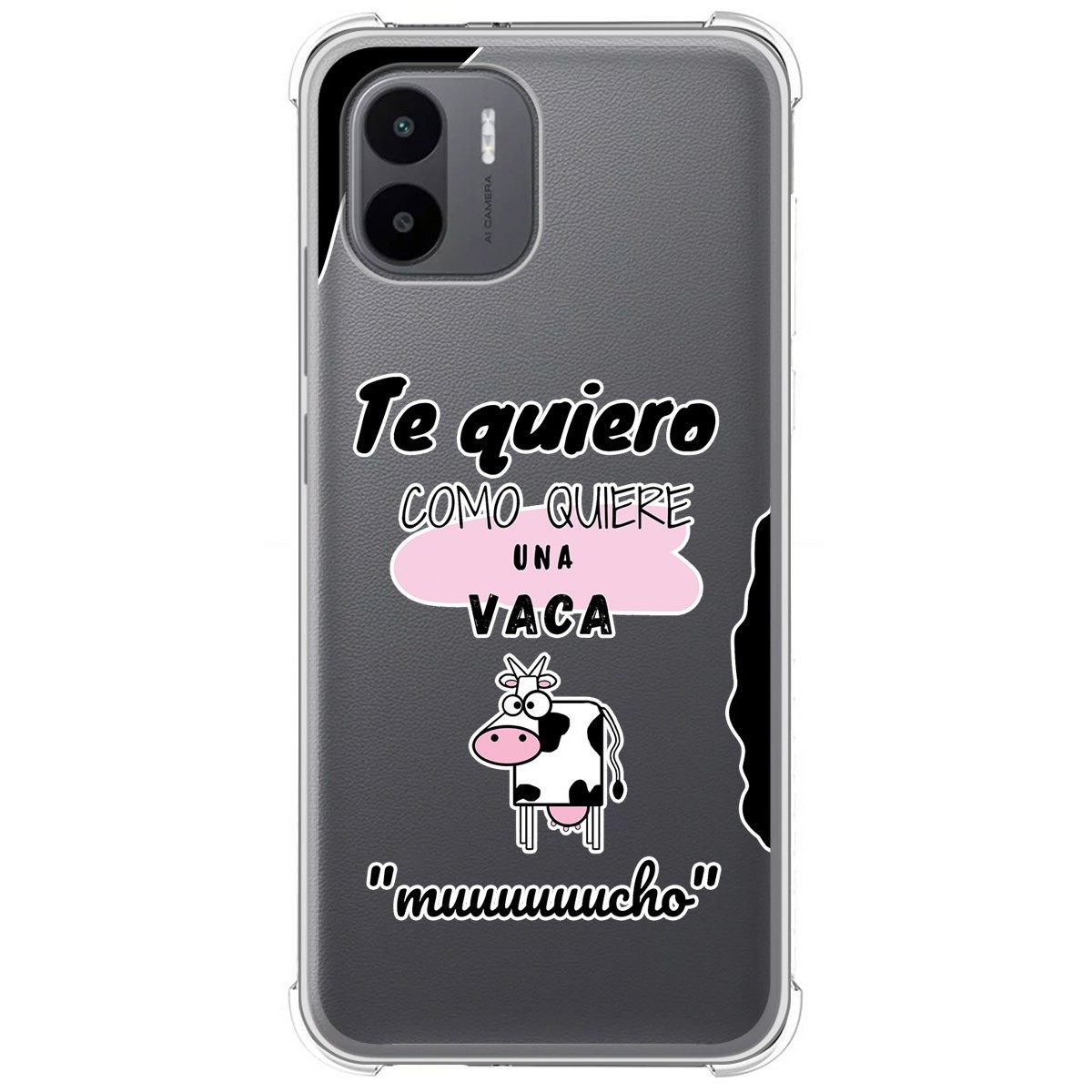 Funda Silicona Antigolpes para Xiaomi Redmi A1 diseño Vaca Dibujos