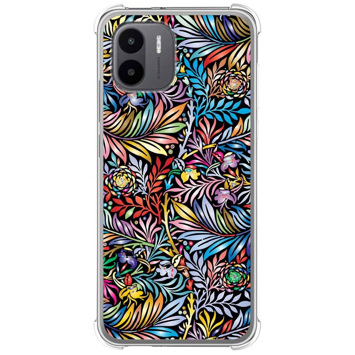 Funda Silicona Antigolpes para Xiaomi Redmi A1 diseño Flores 04 Dibujos