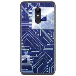Funda Gel Tpu para Xiaomi Redmi 5 Plus Diseño Circuito Dibujos