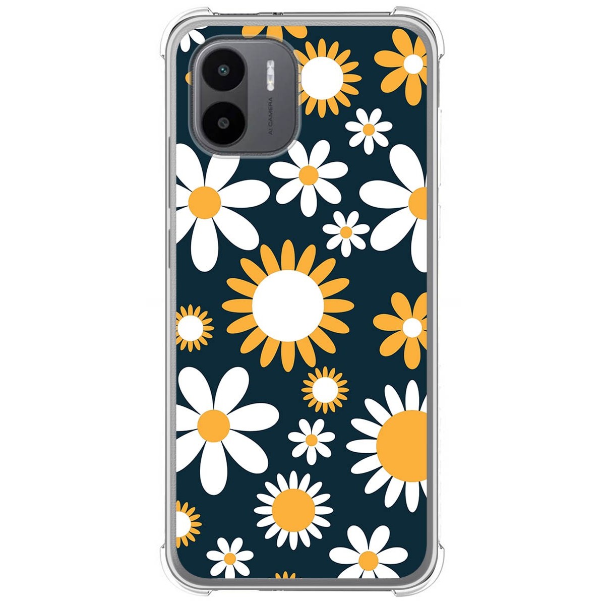 Funda Silicona Antigolpes para Xiaomi Redmi A1 diseño Flores 08 Dibujos