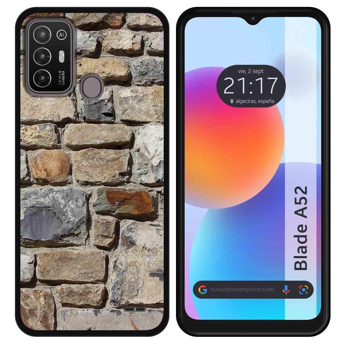 Funda Silicona para ZTE Blade A52 diseño Ladrillo 03 Dibujos