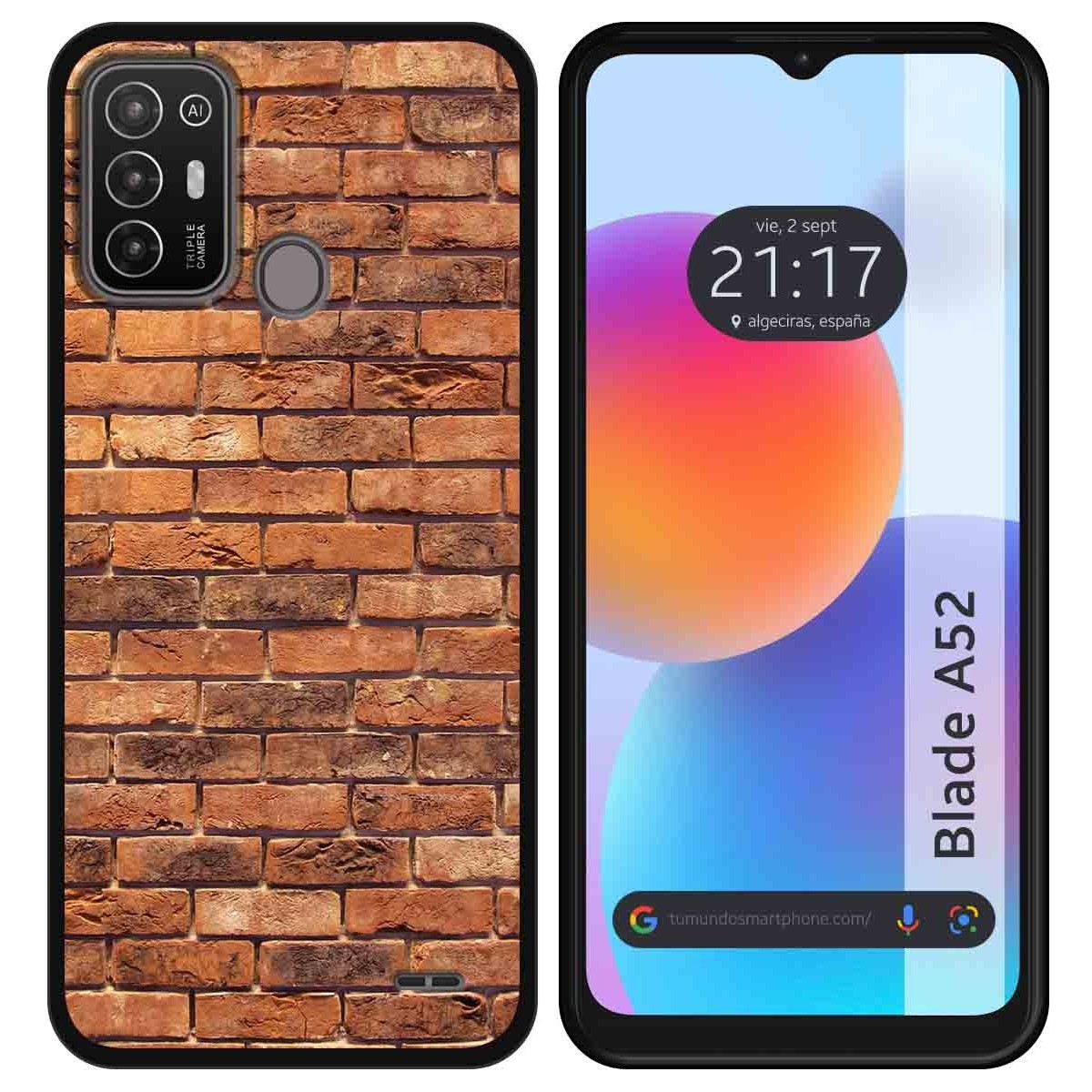 Funda Silicona para ZTE Blade A52 diseño Ladrillo 04 Dibujos