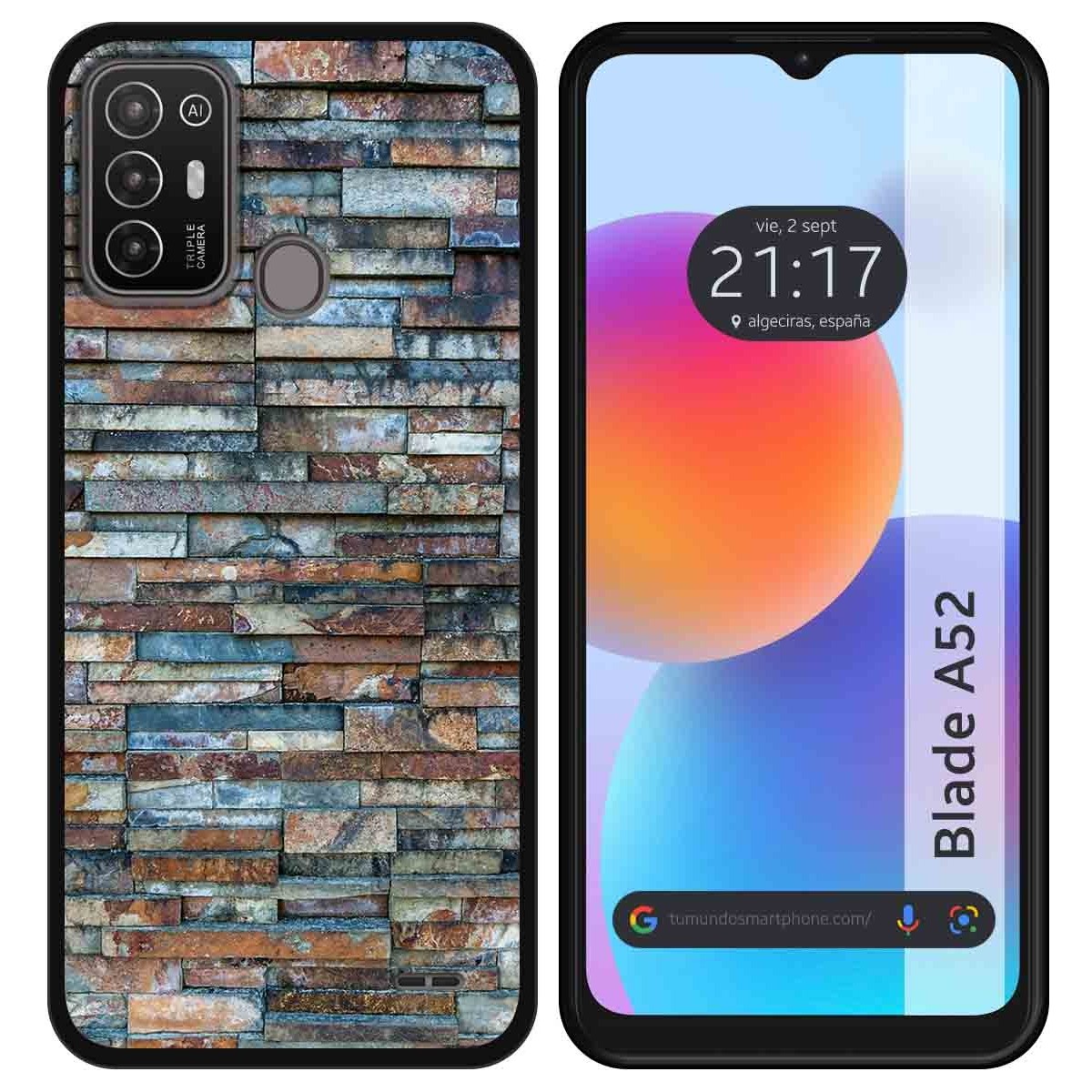 Funda Silicona para ZTE Blade A52 diseño Ladrillo 05 Dibujos