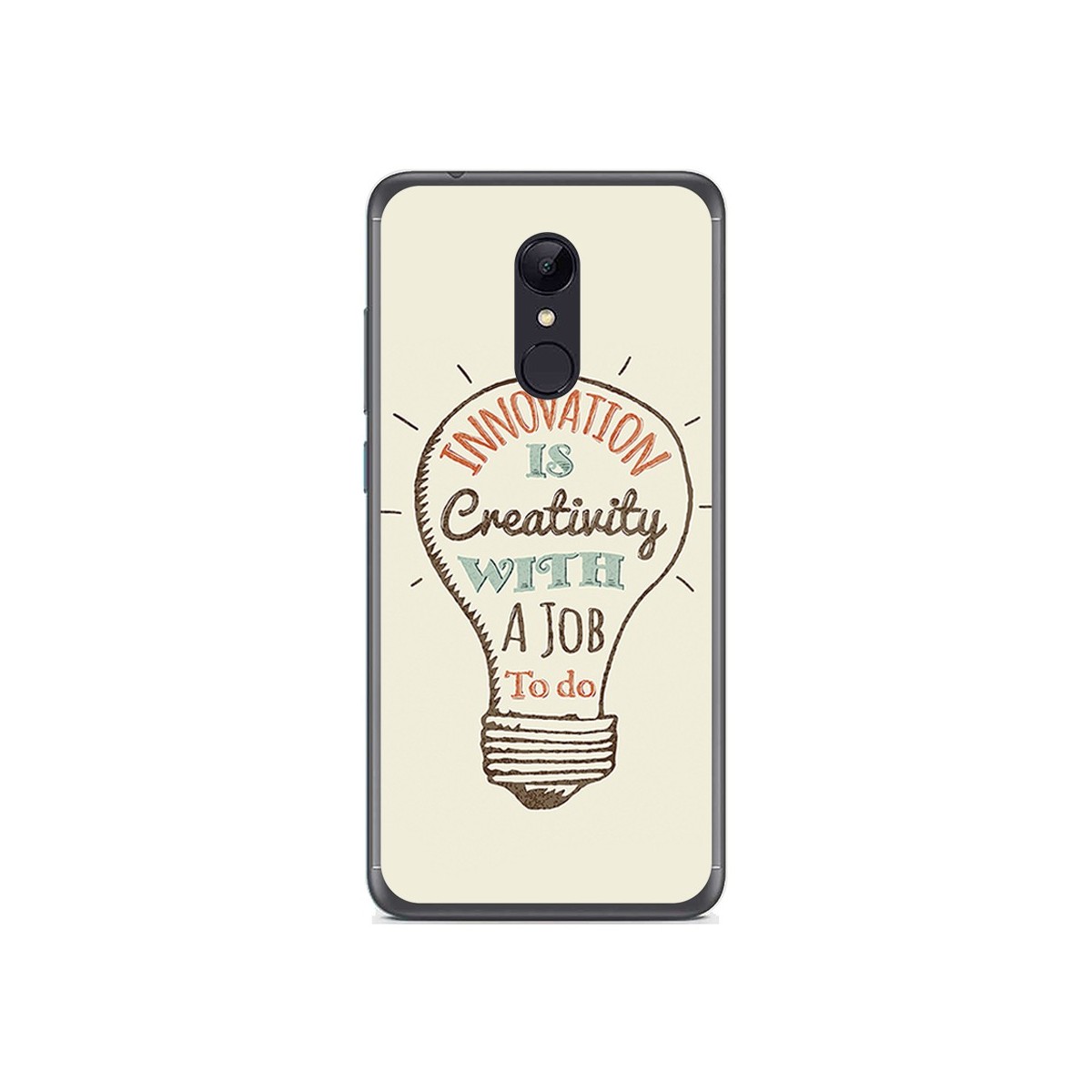 Funda Gel Tpu para Xiaomi Redmi 5 Plus Diseño Creativity Dibujos