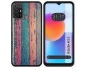 Funda Silicona para ZTE Blade A52 diseño Madera 10 Dibujos