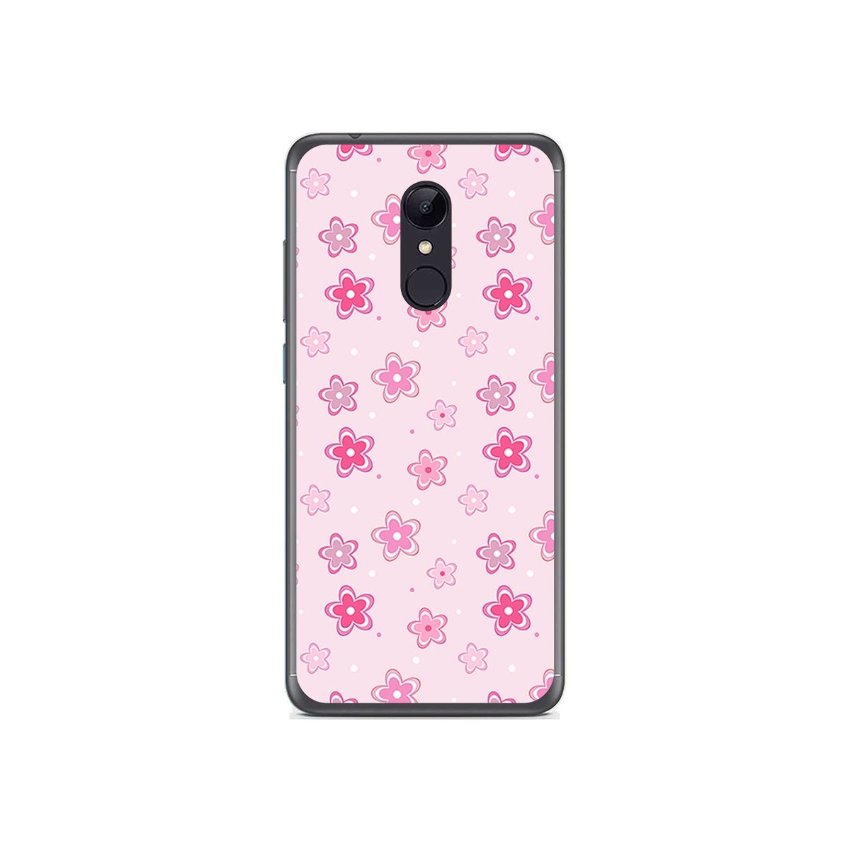 Funda Gel Tpu para Xiaomi Redmi 5 Plus Diseño Flores Dibujos