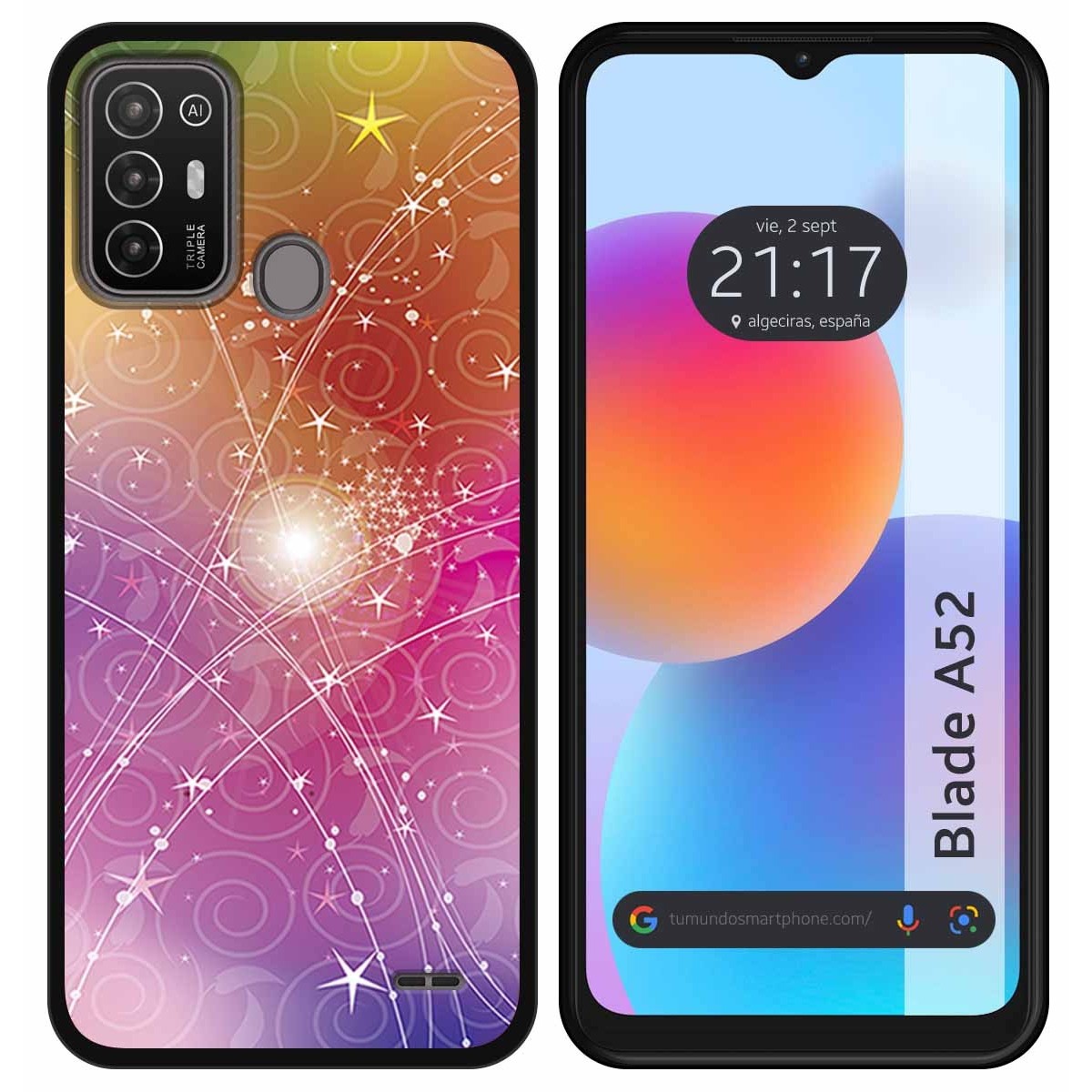Funda Silicona para ZTE Blade A52 diseño Abstracto Dibujos