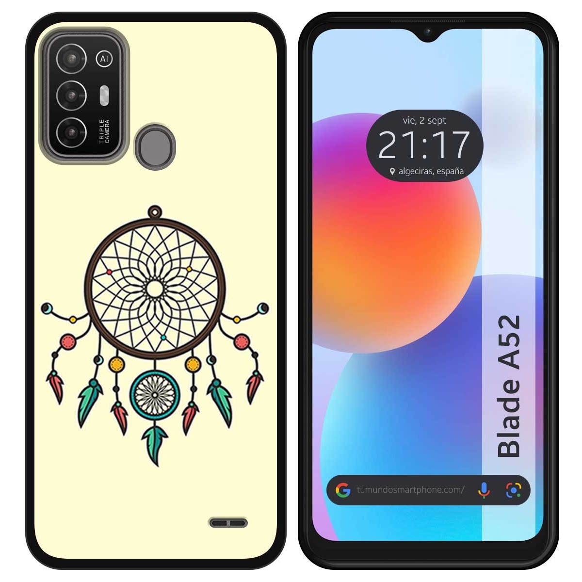 Funda Silicona para ZTE Blade A52 diseño Atrapasueños Dibujos