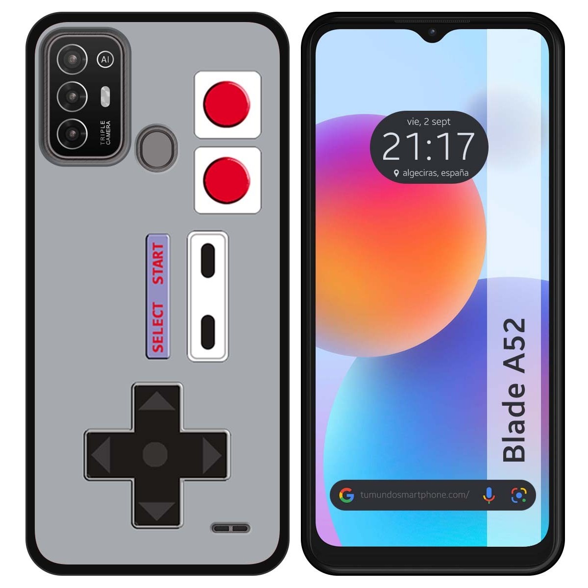 Funda Silicona para ZTE Blade A52 diseño Consola Dibujos