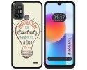 Funda Silicona para ZTE Blade A52 diseño Creativity Dibujos