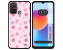 Funda Silicona para ZTE Blade A52 diseño Flores Dibujos