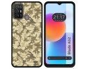 Funda Silicona para ZTE Blade A52 diseño Sand Camuflaje Dibujos