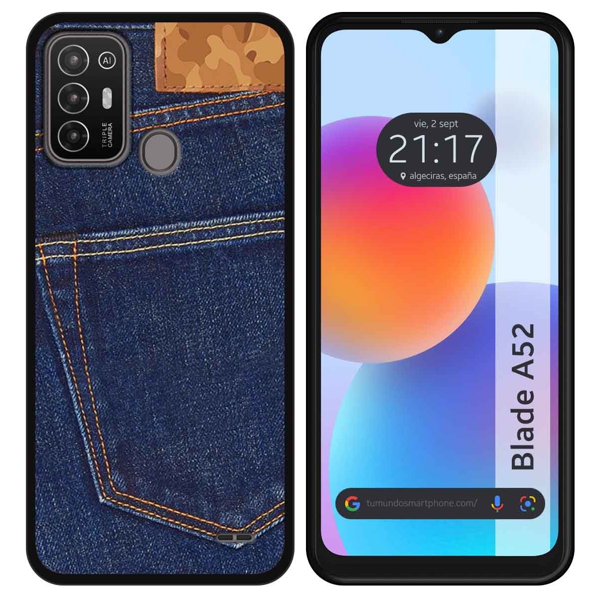 Funda Silicona para ZTE Blade A52 diseño Vaquero Dibujos