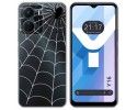 Funda Silicona Transparente para Vivo Y16 diseño Araña Dibujos