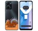Funda Silicona Transparente para Vivo Y16 diseño Bufalo Dibujos
