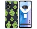 Funda Silicona Transparente para Vivo Y16 diseño Cactus Dibujos