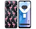 Funda Silicona Transparente para Vivo Y16 diseño Flamenco Dibujos