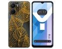 Funda Silicona Transparente para Vivo Y16 diseño Hojas Dibujos