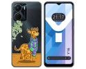 Funda Silicona Transparente para Vivo Y16 diseño Jirafa Dibujos