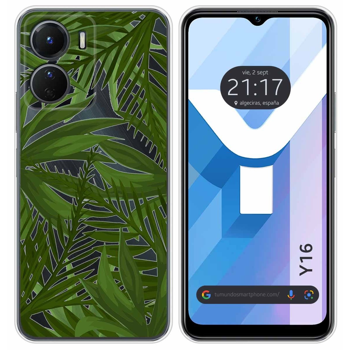 Funda Silicona Transparente para Vivo Y16 diseño Jungla Dibujos