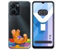 Funda Silicona Transparente para Vivo Y16 diseño Leopardo Dibujos